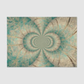 Waldbaumen Grünbrauner Winterwald Seidenpapier (Vorderseite)