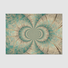 Waldbaumen Grünbrauner Winterwald Seidenpapier