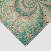 Waldbaumen Grünbrauner Winterwald Seidenpapier (Ausschnitt)