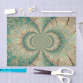 Waldbaumen Grünbrauner Winterwald Seidenpapier (Handwerk)