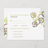 Waldbaumen & Rings Wedding (R) UAWG Reply Card RSVP Karte (Vorne/Hinten)