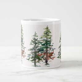 Waldbaumen von Evergreen Jumbo-Tasse