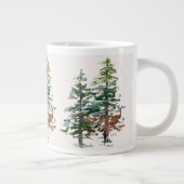 Waldbaumen von Evergreen Jumbo-Tasse (Rechts)