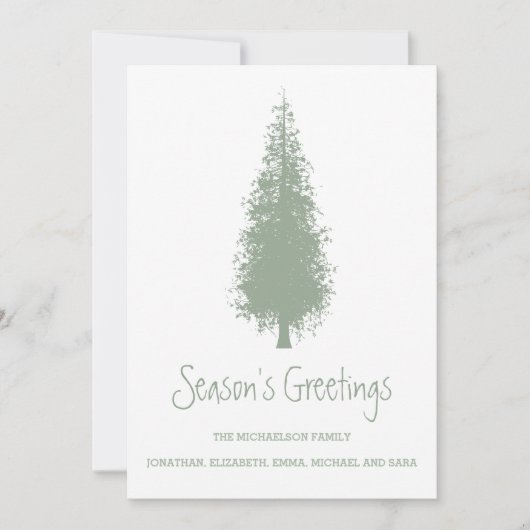 Waldbaumen Weihnachten (Vorderseite)