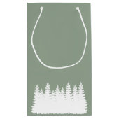 Waldbaumen Weihnachten Kleine Geschenktüte (Rückseite)