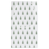 Waldbaumen Weihnachten Kleine Geschenktüte (Rückseite)