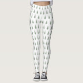 Waldbaumen Weihnachten Leggings (Vorderseite)