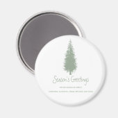 Waldbaumen Weihnachten Magnet (Vorderseite/Rückseite)