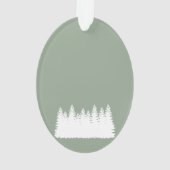 Waldbaumen Weihnachten Ornament (Rückseite)