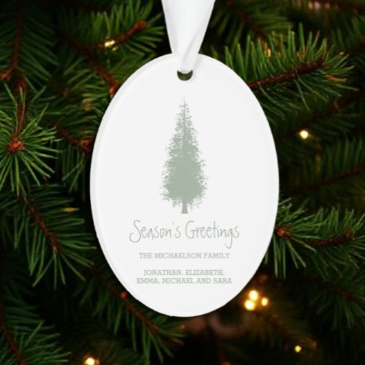 Waldbaumen Weihnachten Ornament