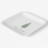 Waldbaumen Weihnachten Pappteller (Gewinkelt)