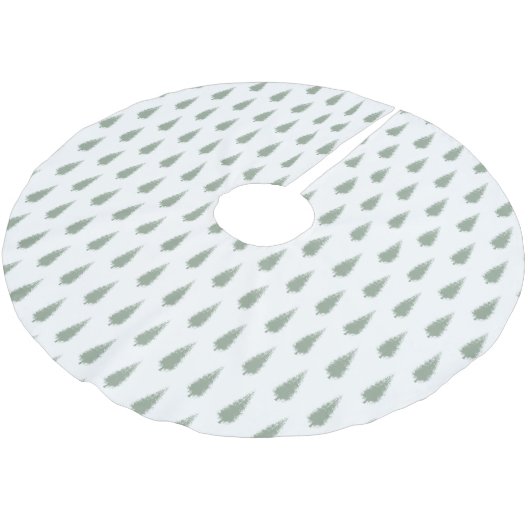 Waldbaumen Weihnachten Polyester Weihnachtsbaumdecke (Schrägansicht)