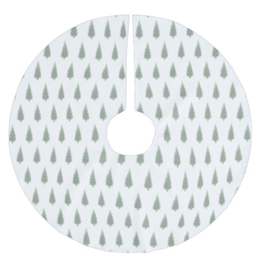 Waldbaumen Weihnachten Polyester Weihnachtsbaumdecke (Vorderseite)