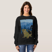 Waldbaumen Wildlife Lizard Reptile Exotic Iguan Sweatshirt (Vorne ganz)