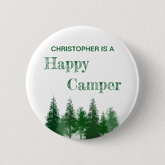 Waldbaumen zum Geburtstag Button (Vorderseite)