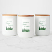 Waldbaumen zum Geburtstag Lebensmitteletikett (Flaschen)