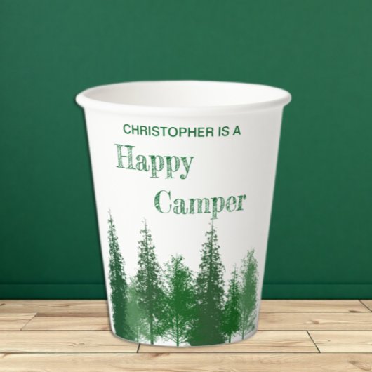 Waldbaumen zum Geburtstag Pappbecher