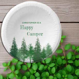 Waldbaumen zum Geburtstag Pappteller