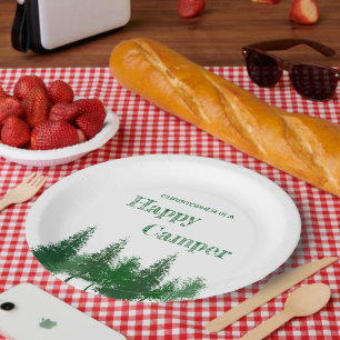 Waldbaumen zum Geburtstag Pappteller