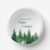 Waldbaumen zum Geburtstag Pappteller (Vorderseite)