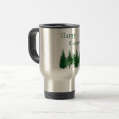 Waldbaumen zum Geburtstag Reisebecher (Vorderseite Links)