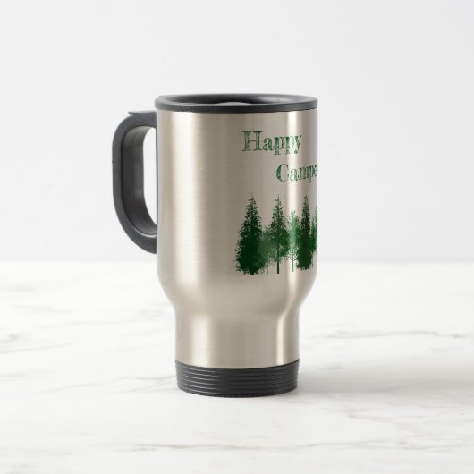 Waldbaumen zum Geburtstag Reisebecher (Vorderseite Links)