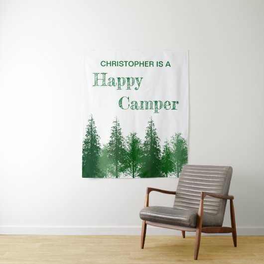 Waldbaumen zum Geburtstag Wandteppich (Beispiel)