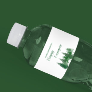 Waldbaumen zum Geburtstag Wasserflaschenetikett