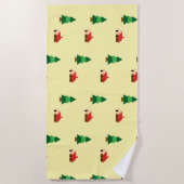 Waldbaummuster - Gemütliches Naturdesign Strandtuch (Vorderseite)