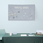 Waldbaumspatvögel im Winter Cartoon Banner (Messeveranstaltung)