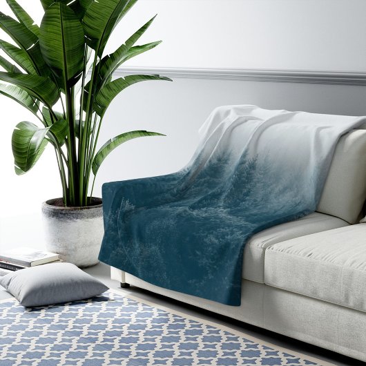 Waldbaumtops Naturdruckerei Fleecedecke