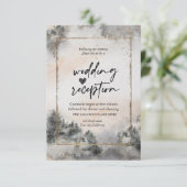 Waldbaumwald-Empfang Einladung (Stehend Vorderseite)