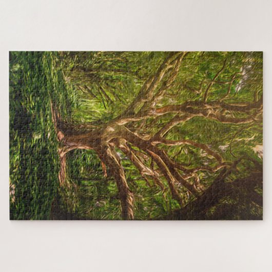 Waldbaumwald Märchenzauber Puzzle (Horizontal)