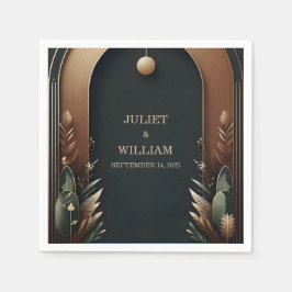 Waldbaumwald Rustikale Barnfarm Hochzeit Serviette