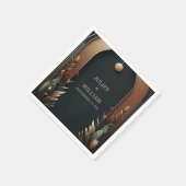 Waldbaumwald Rustikale Barnfarm Hochzeit Serviette (Ecke)