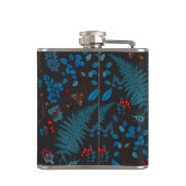 Waldbeeren, Blätter und Bugs 1 Flachmann (Rückseite)