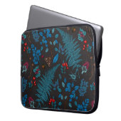 Waldbeeren, Blätter und Bugs 1 Laptopschutzhülle (Vorderseite Links)