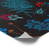 Waldbeeren, Blätter und Bugs 1 Poster (Ecke)