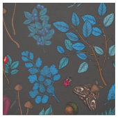 Waldbeeren, Blätter und Bugs 1 Stoff (Muster)
