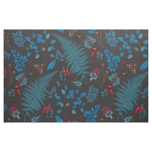 Waldbeeren, Blätter und Bugs 1 Stoff (Fat Quarter (45,7 x 55,9 cm))