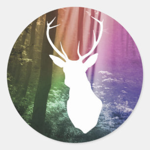 Waldbeobachter Runder Aufkleber