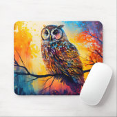 Waldbeobachter, Waldbewohner, Eule Mousepad (Mit Mouse)