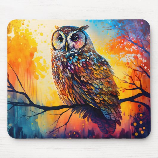 Waldbeobachter, Waldbewohner, Eule Mousepad (Vorne)