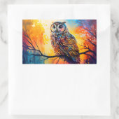 Waldbeobachter, Waldbewohner, Eule Rechteckiger Aufkleber (Tasche)