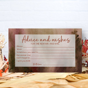 Waldberatung im Herbst und wünscht Brautparty Begleitkarte