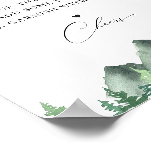 Waldberg Mimosa Bar Poster (Ecke)