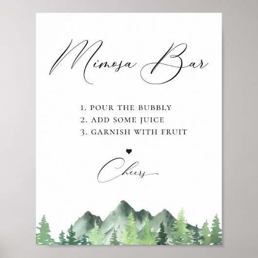 Waldberg Mimosa Bar Poster (Vorne)