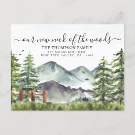 Waldberg Unser neuer Nacken des sich bewegenden Wa Ankündigungspostkarte