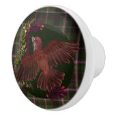 Waldbewaldung und Lila Finte Keramikknauf (Rechts)