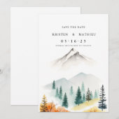 Waldbewaldungsgebiet Save The Date (Vorne/Hinten)